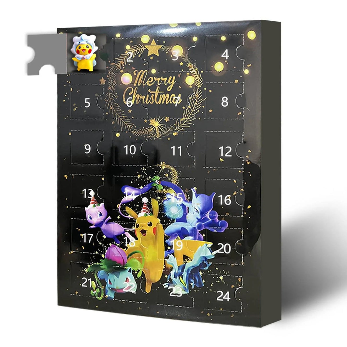 Calendrier de l'avent - thème Pokémon - Pikatchu - Noel - Christmas