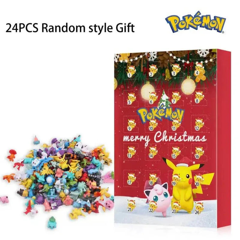 Calendrier de l'avent - thème Pokémon - Pikatchu - Noel - Christmas