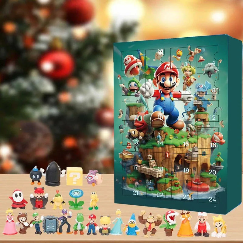 Calendrier de l'avent super Mario - luigi - noël